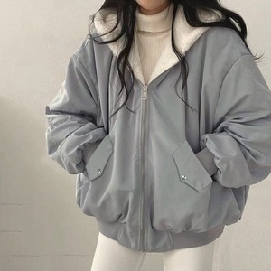 ボアパーカー ジャケット レディース 秋冬 韓国 アウター 大人 カジュアル おしゃれ アメカジ リバーシブル 暖かい ボアブルゾン 防寒 防風 保温 もこもこ ゆったり 裏起毛 厚手 大人可愛い 大人女子