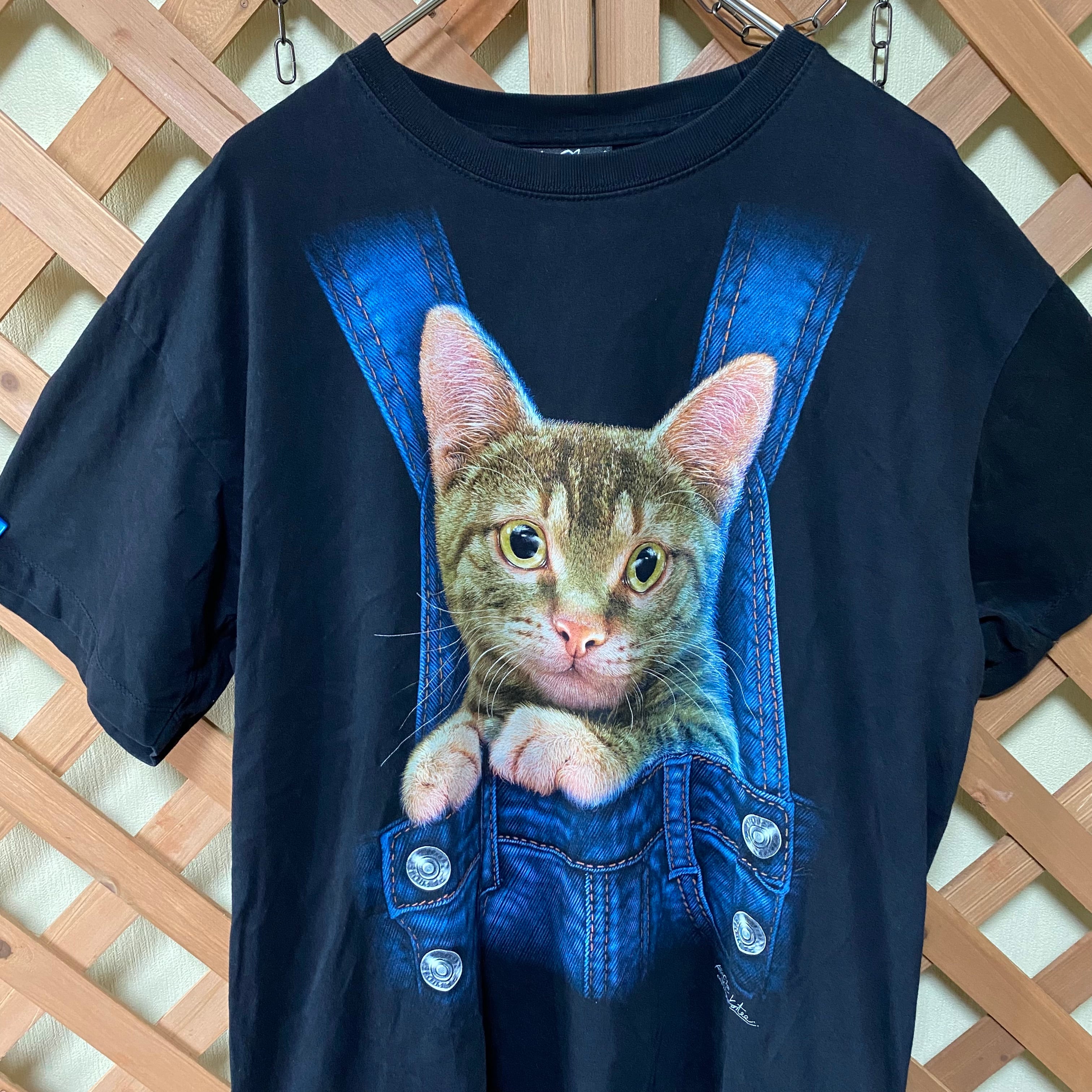 90s ビンテージ 猫 アニマル Tシャツ アート 動物 Tシャツ