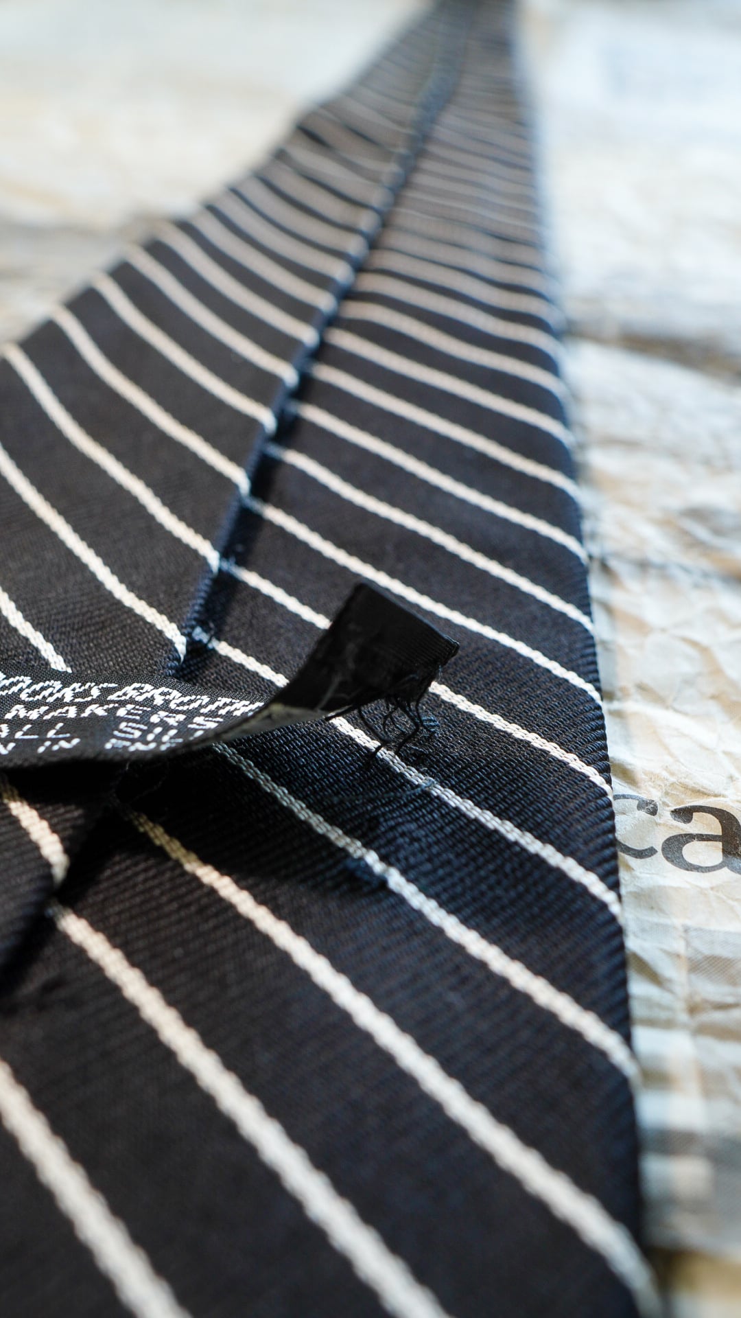 1960s】BROOKS BROTHERS ブルックスブラザーズ レップタイ 《黒タグ