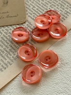 18mm フランス 輸入デザインボタン ピンク プラスチックボタン アクセサリーパーツ デコレーション材