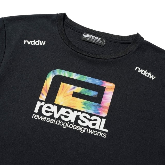 reversal】TIE DYE BIG MARK DRY TEE ドライメッシュ 半袖Tシャツ