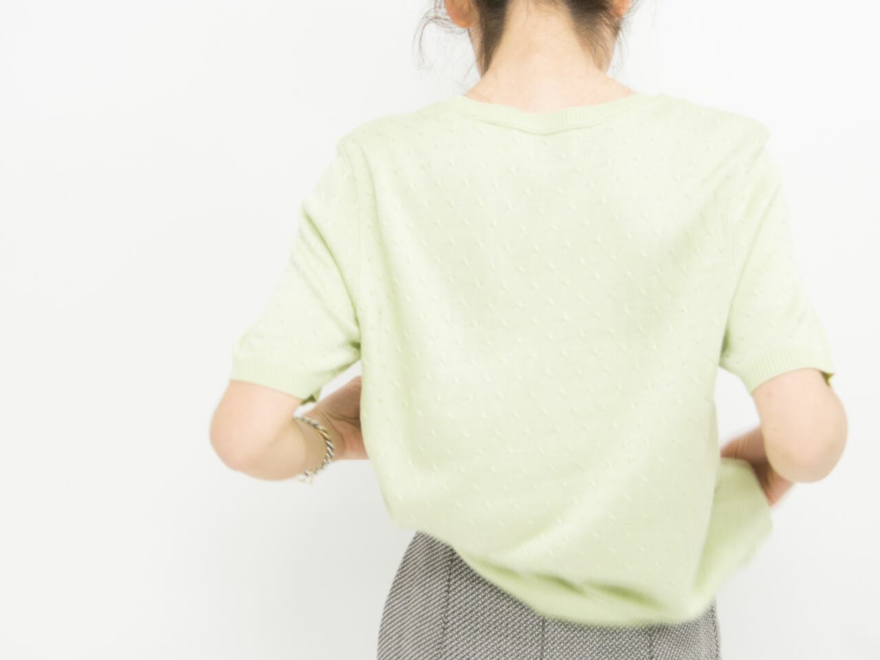 【Made in USA】  Half sleeve knit（ アメリカ製 半袖ニットカットソー ）1a