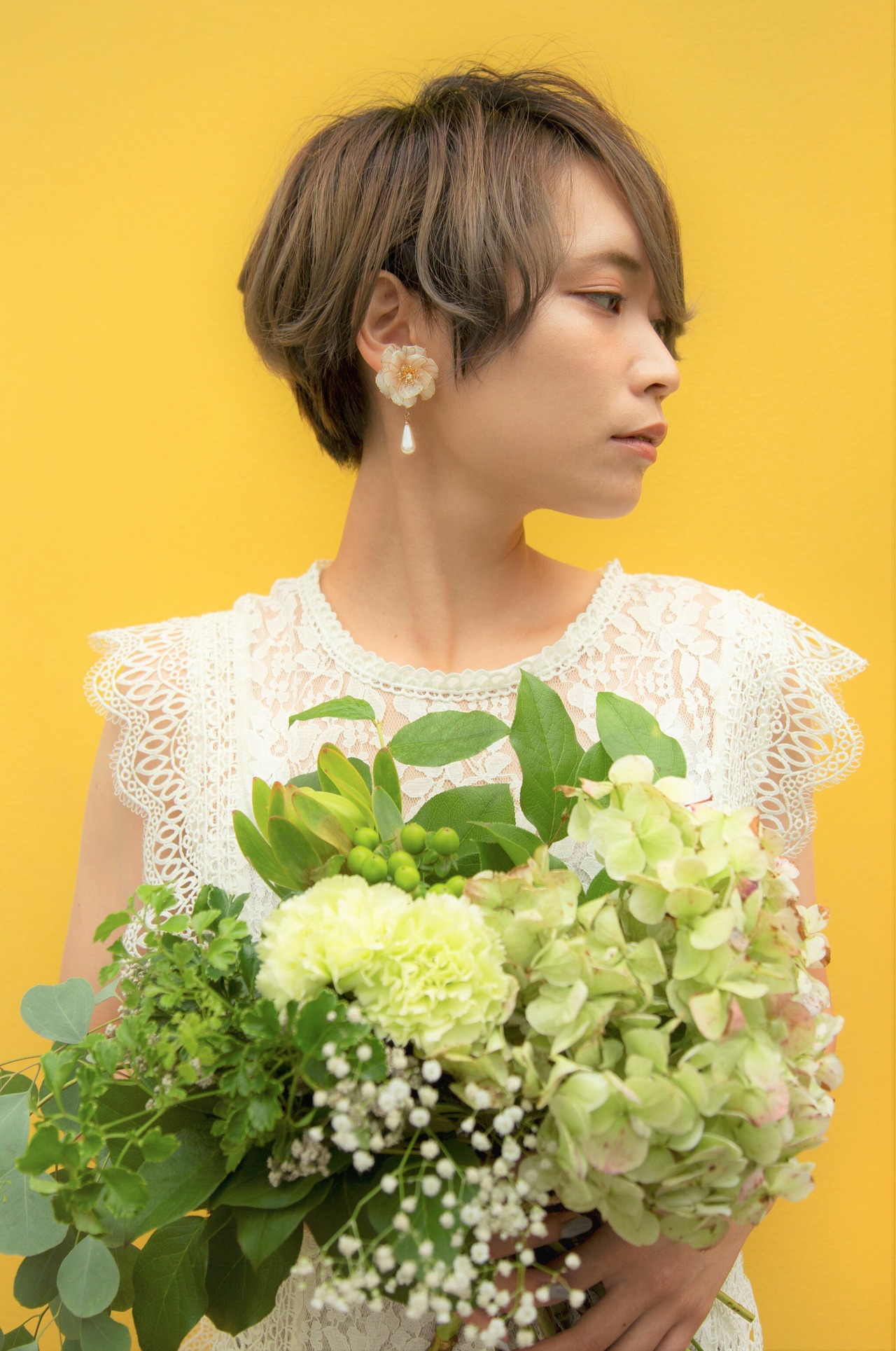 艶めく カメリア の ピアス ＆ イヤリング【 2way 】