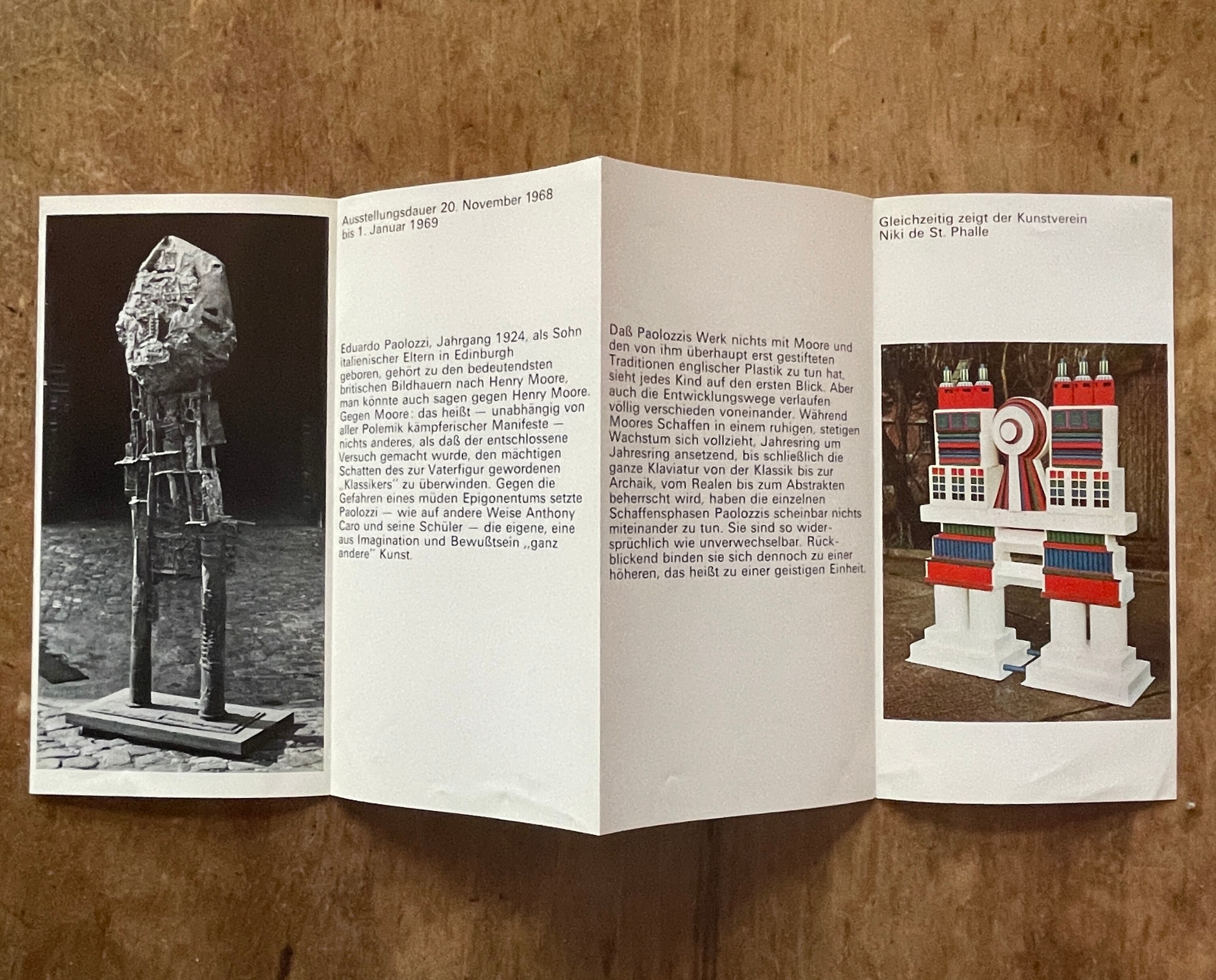 インヴィテーションカード】Eduardo Paolozzi Plastik und