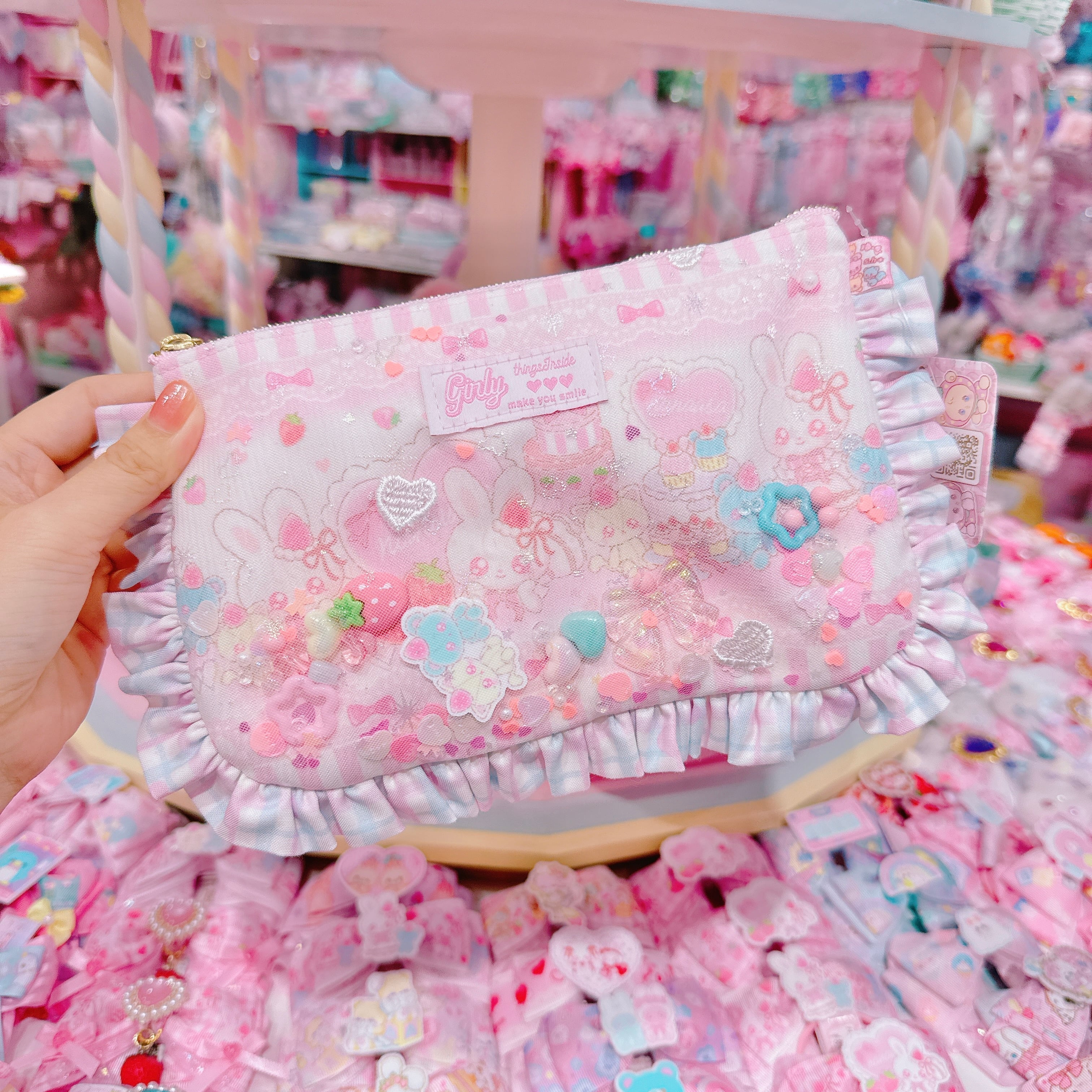 【N9】17-13シャカシャカフリルBIGポーチ