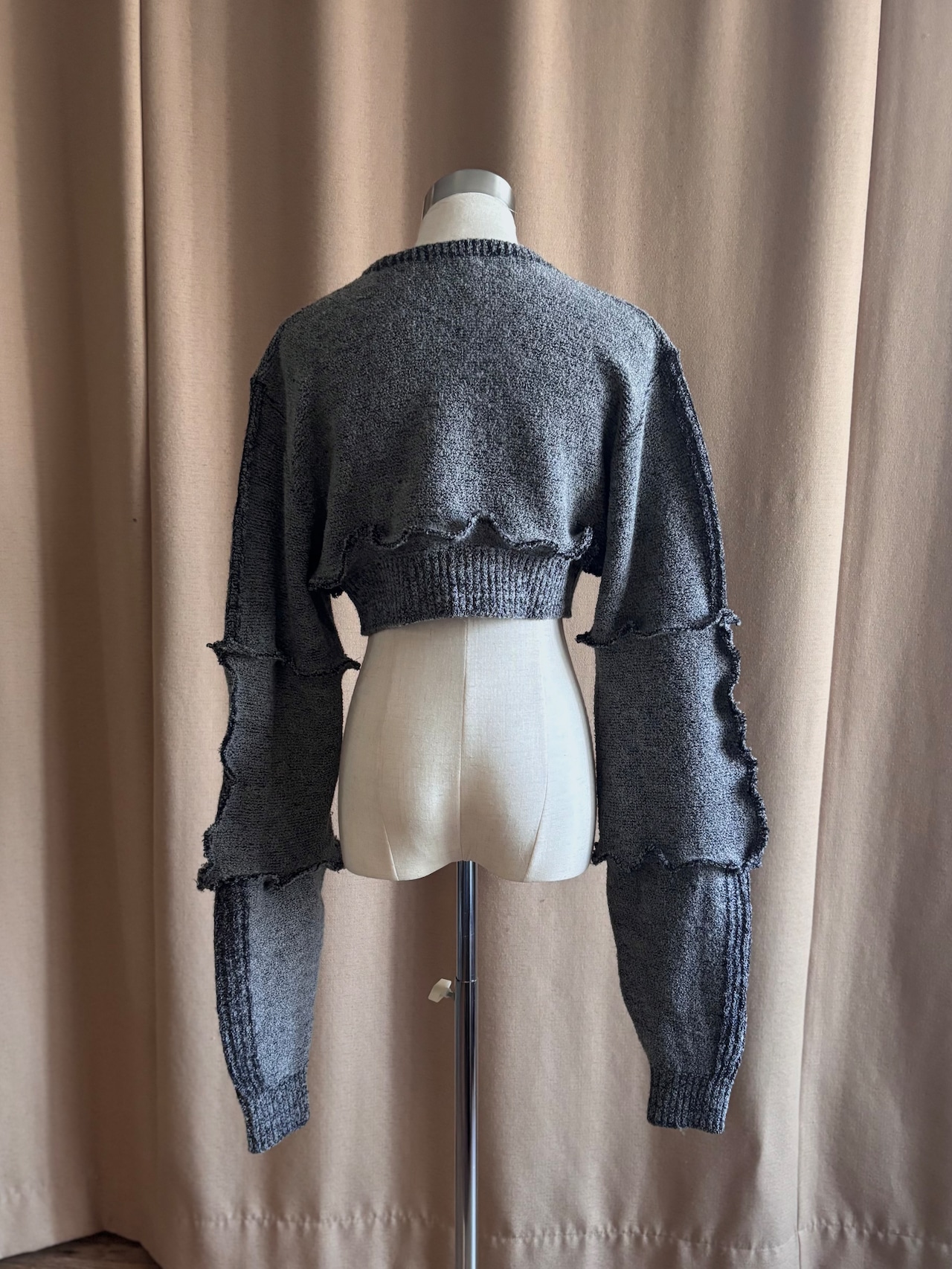 avant garde gray color remake knit-5128-1