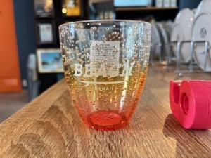 バブルアクリルタンブラー  [カラー: イエロー×ピンク]