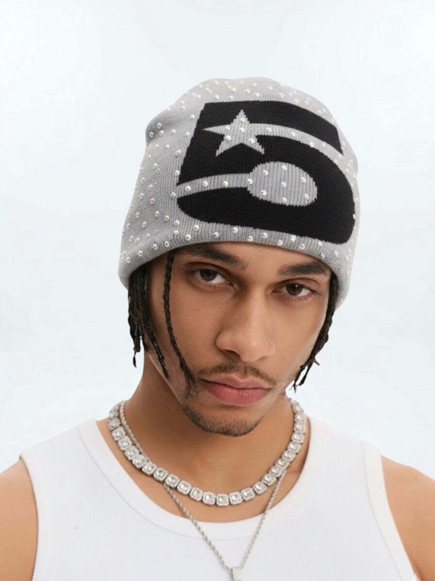 555 studs beanie (4color) | betboyclub