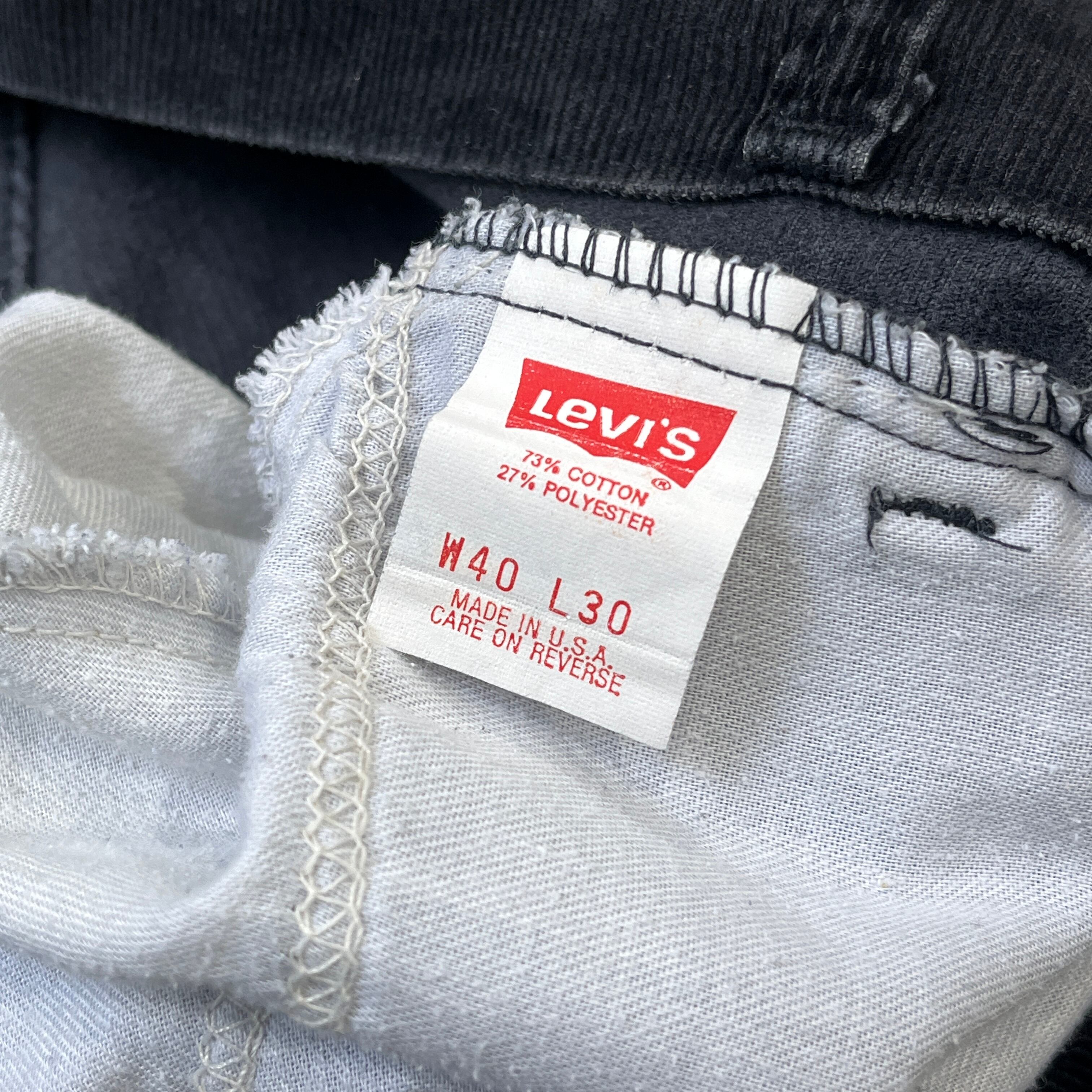90s Levi's 519 - 1558 Corduroy Pants Black 90年代 リーバイス