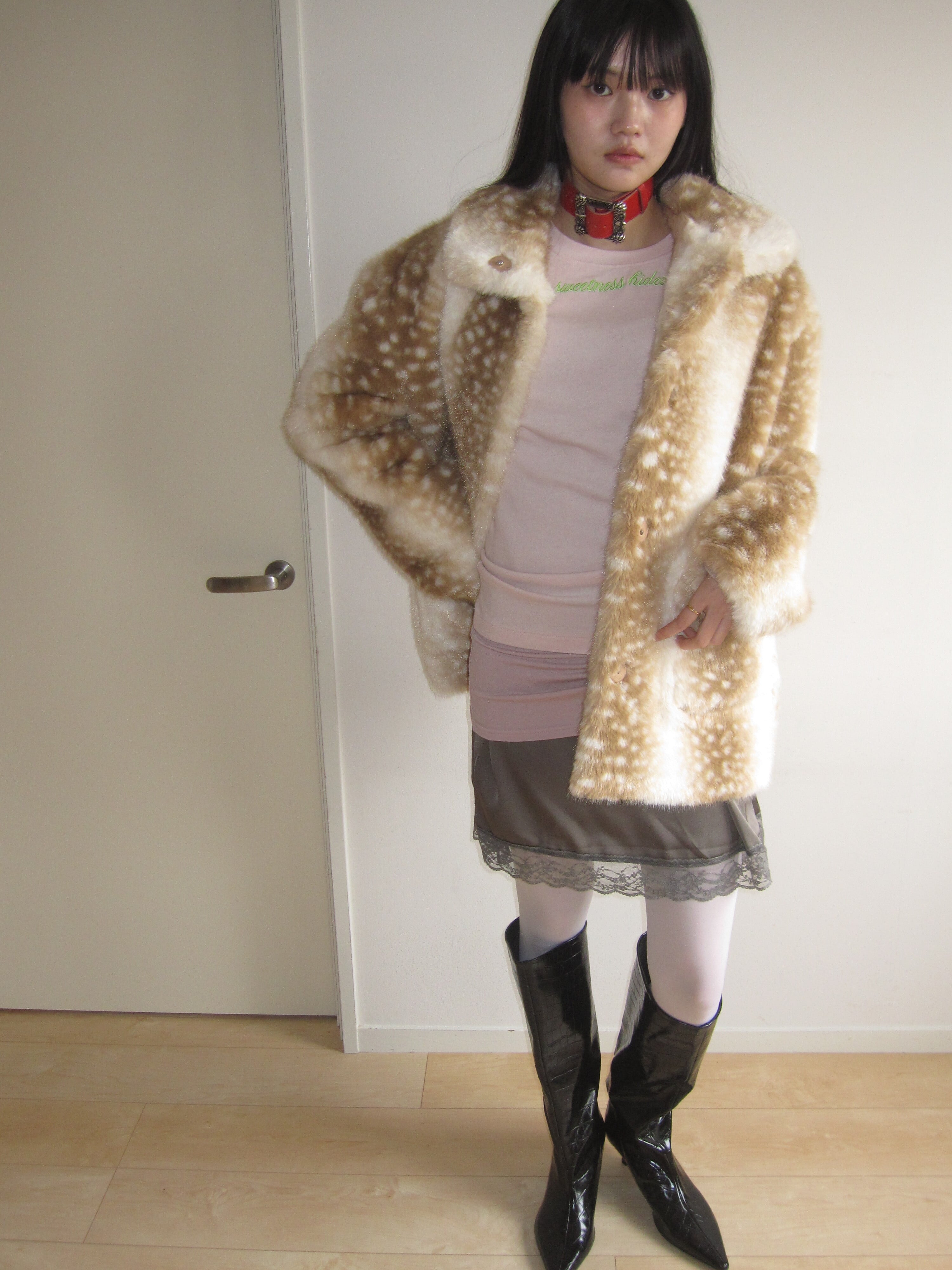 Satin lace skirt | n.k atelier