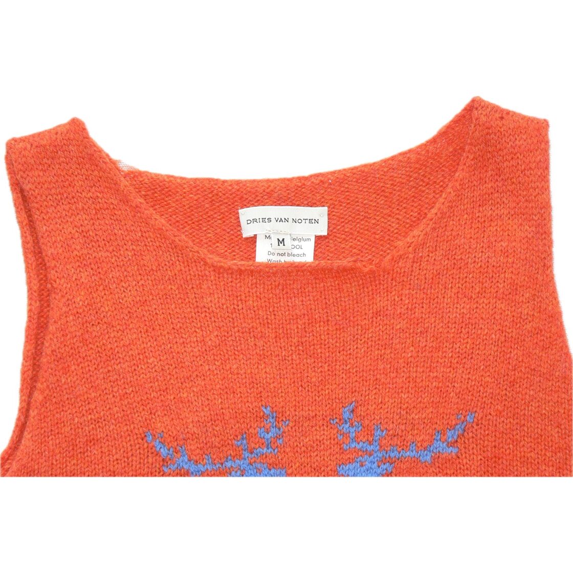DRIES VAN NOTEN ライカ期 カーディガン 手間どる L オレンジ