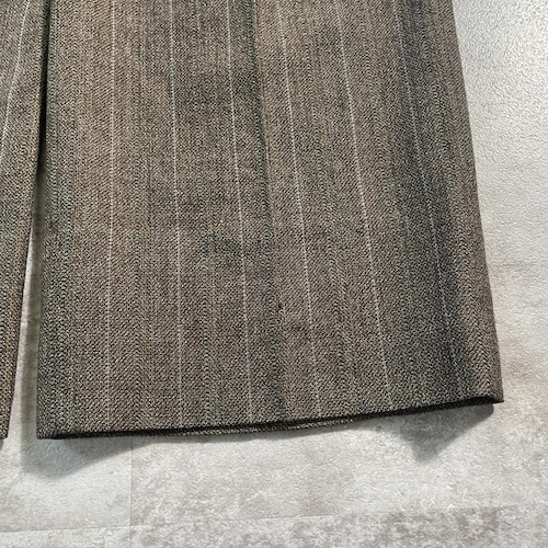 90s BALENCIAGA stripe brown slacks 詳細写真8