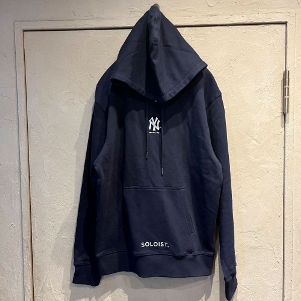 新品 タグ付き✨ニューエラ ソロイスト ヤンキース コラボ パーカー ネイビー TAKAHIROMIYASHITATheSoloist.×NEW ERA MLB ニューエラ×タカヒロ