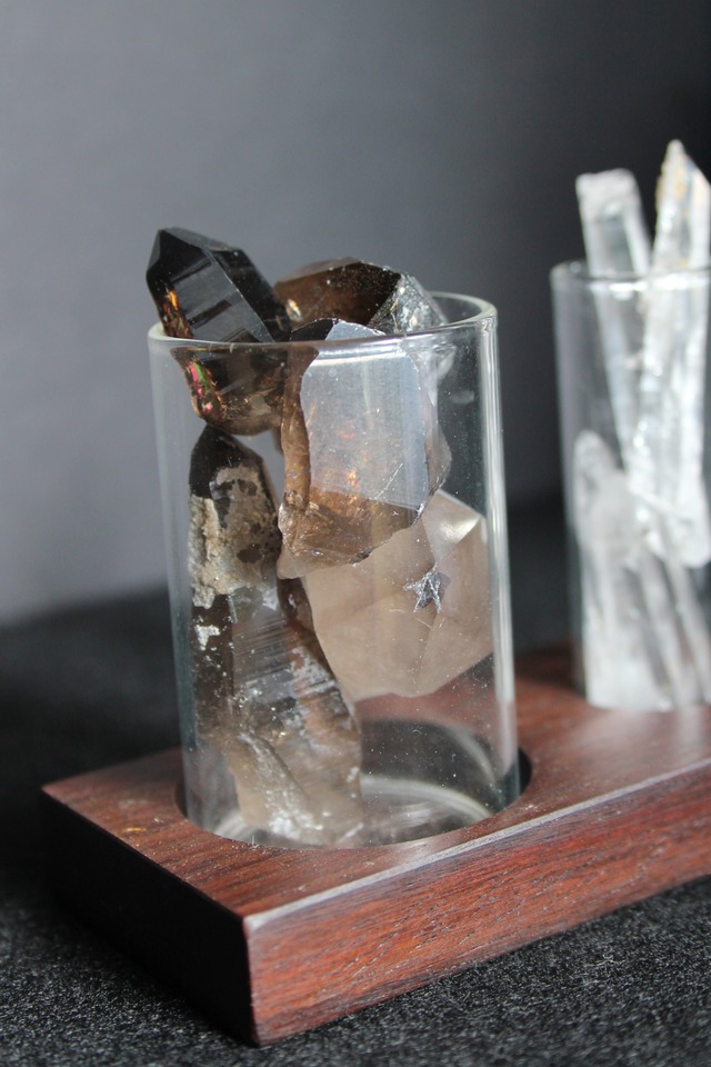 【915】宮崎クリスタル＆スモーキー 試験管セット