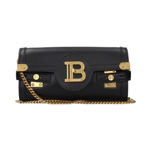 BALMAIN バルマン レディース クラッチバッグ レザー ブラック