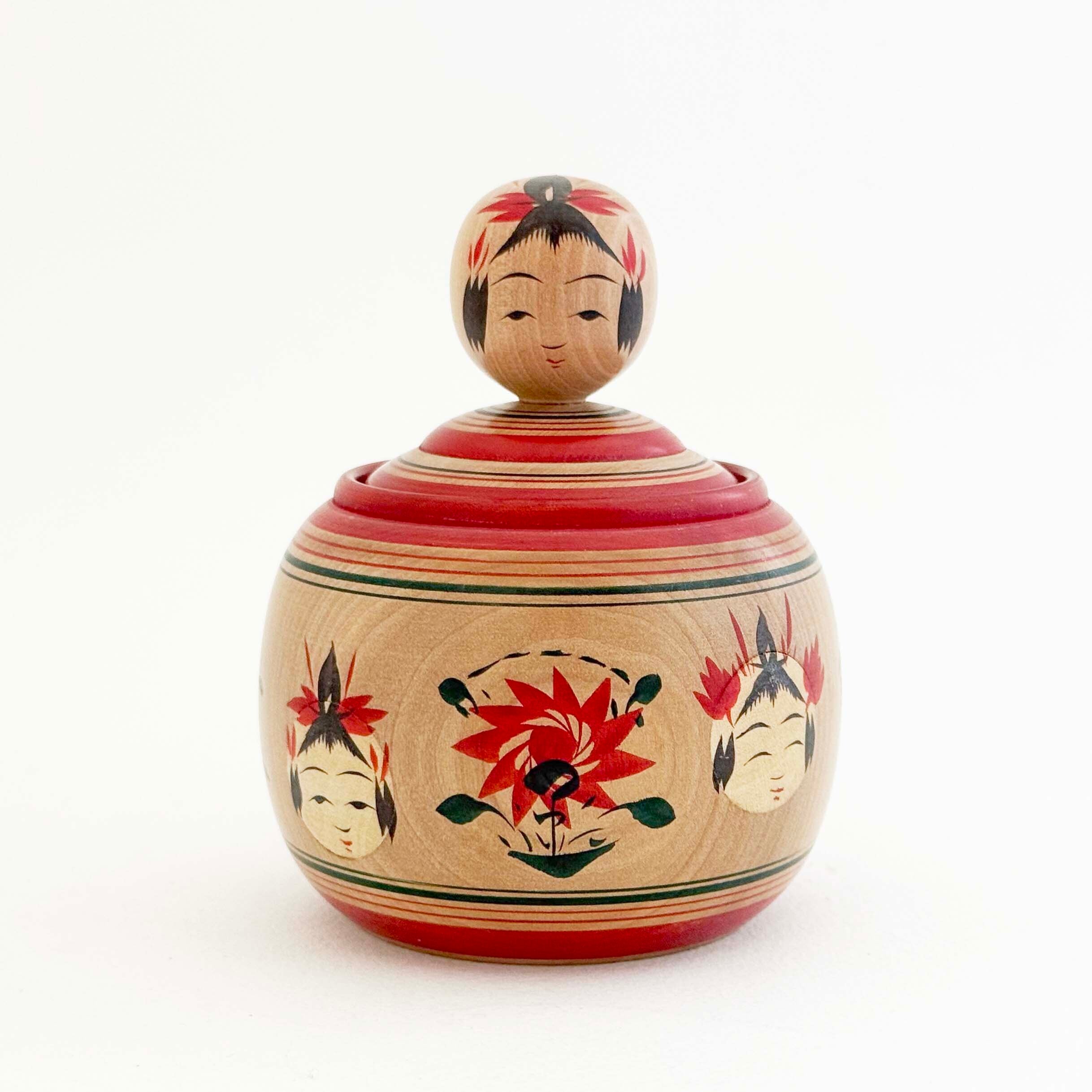 鳴子系 / 大沼秀顯工人（象嵌細工 有色材蓋物えじこ）