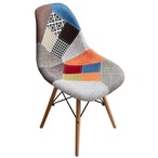 Eames ダイニングチェア イス 椅子 イームズチェア パッチワーク 幅46.5×奥行56cm ダイニング