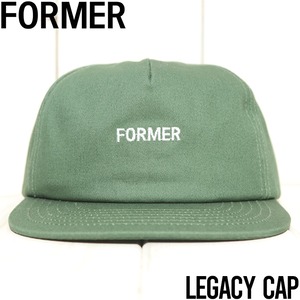 ストラップバックキャップ 帽子 FORMER フォーマー LEGACY CAP FHW-24103 PINE 日本代理店正規品