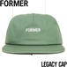 ストラップバックキャップ 帽子 FORMER フォーマー LEGACY CAP FHW-24103 PINE 日本代理店正規品