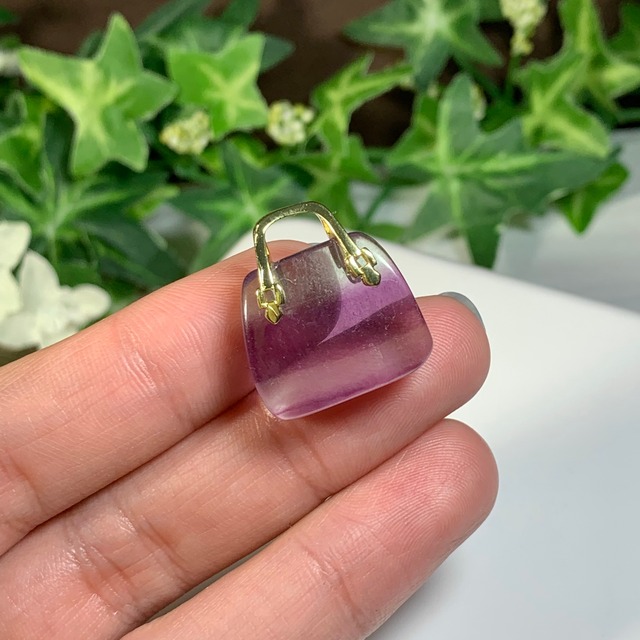 20.天然石とお出かけ☆フローライトカバン・バック