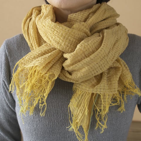 Suno & Morrison スノアンドモリソン TC Khadi Chambray Stole