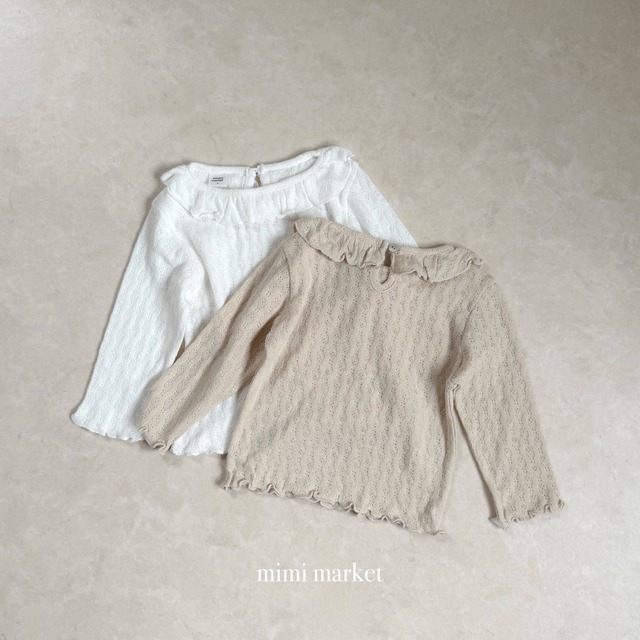 hermon collar tee【mimimarket】※9月中旬〜下旬発送予定