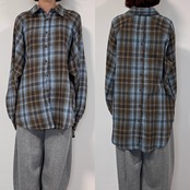 フランネルマルチウェイボタンルーズSH/サックス