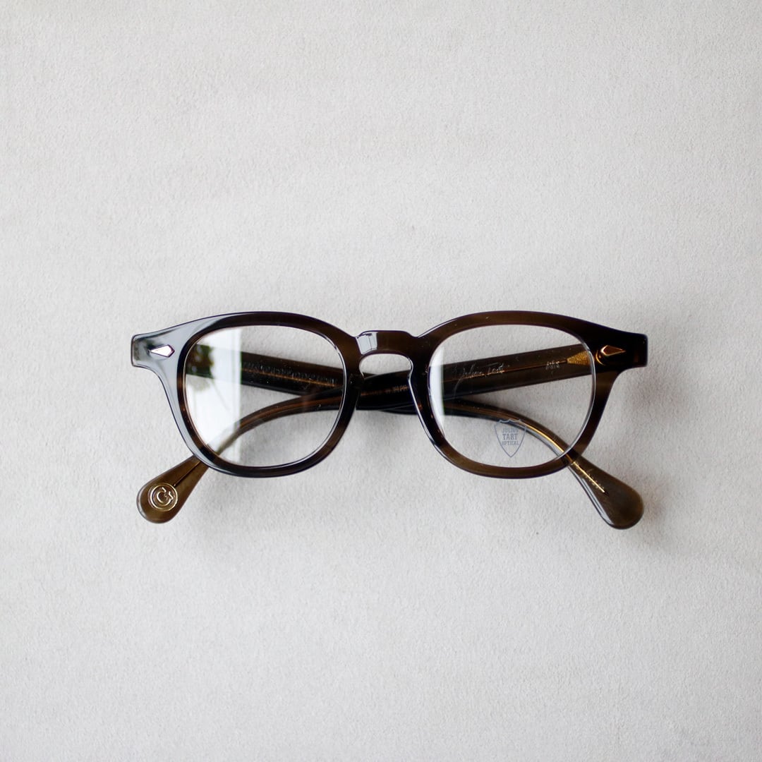 【JULIUS TART OPTICAL】AR 46□22 Gold Edition - Olive Green Sasa (MEDIUM)