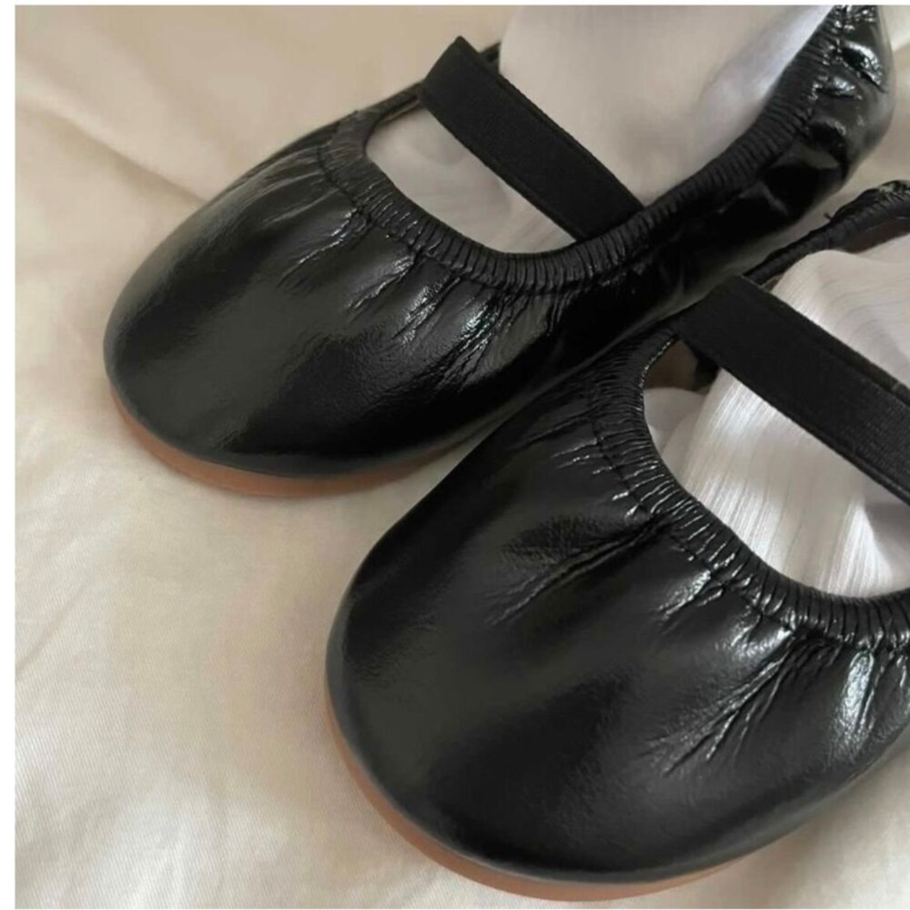 即納)  pink black13  | pleats flat shoes  | ninolindo - 3