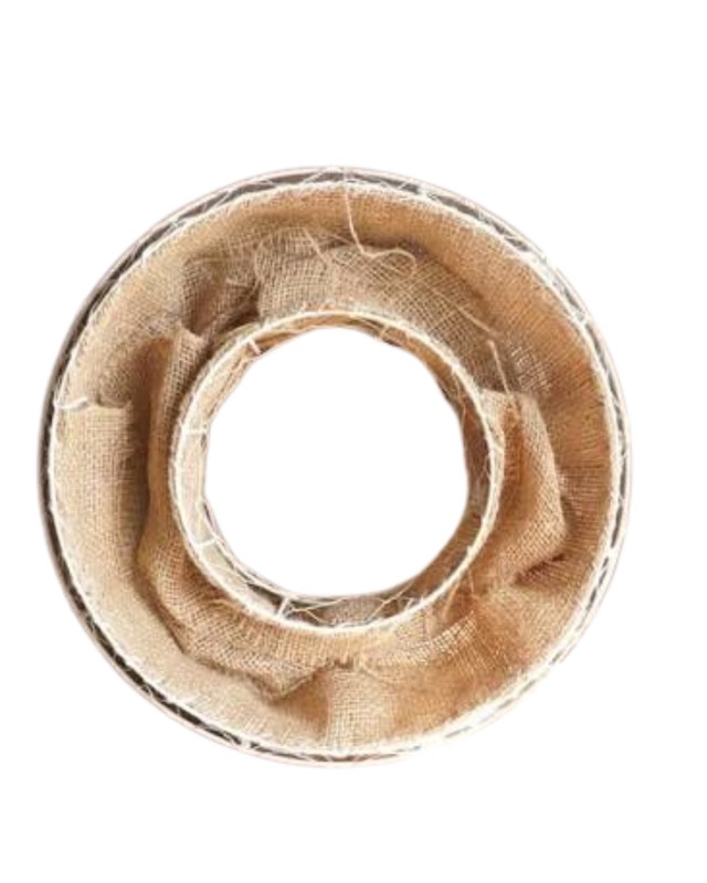 ハボタンのホワイトリース花材セット【花材＋リース台（直径35cm）＋ココヤシチップ＋水苔ギャザリング専用糸】