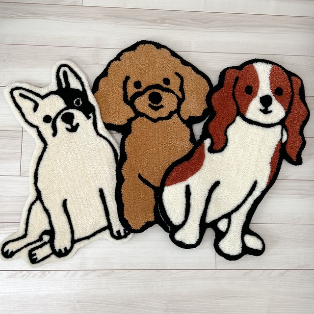 smiling DOGS Rug