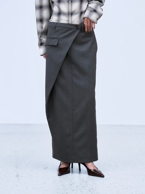 【26AW】THINGS THAT MATTER シングスザットマター / スカート / ASYMMETRIC WRAP SKIRT 0586TM0644P