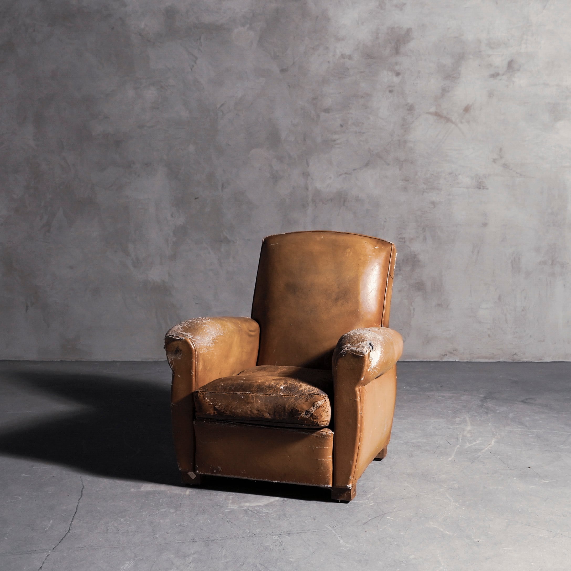 ソファ/クラブソファー/アンティークソファー/レザーソファー/シングル/ディスプレイ/空間装飾