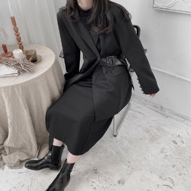 Double-breasted jacket suit C0427