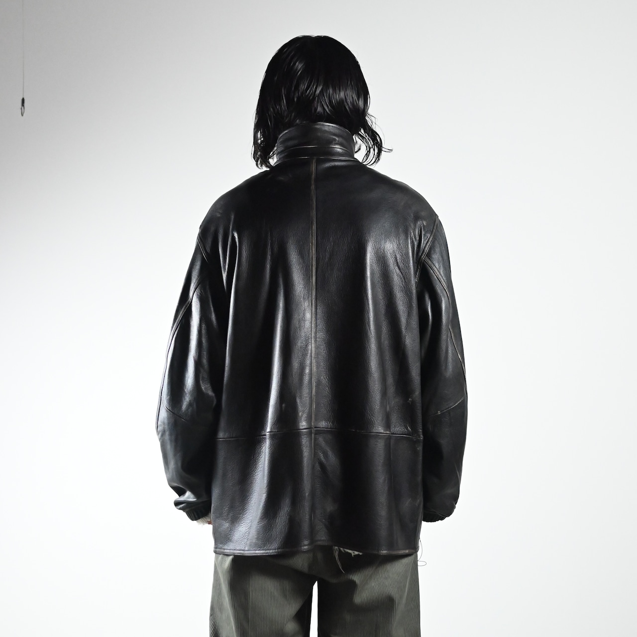 barbell object(バーベルオブジェクト)leather coverallコーディネート