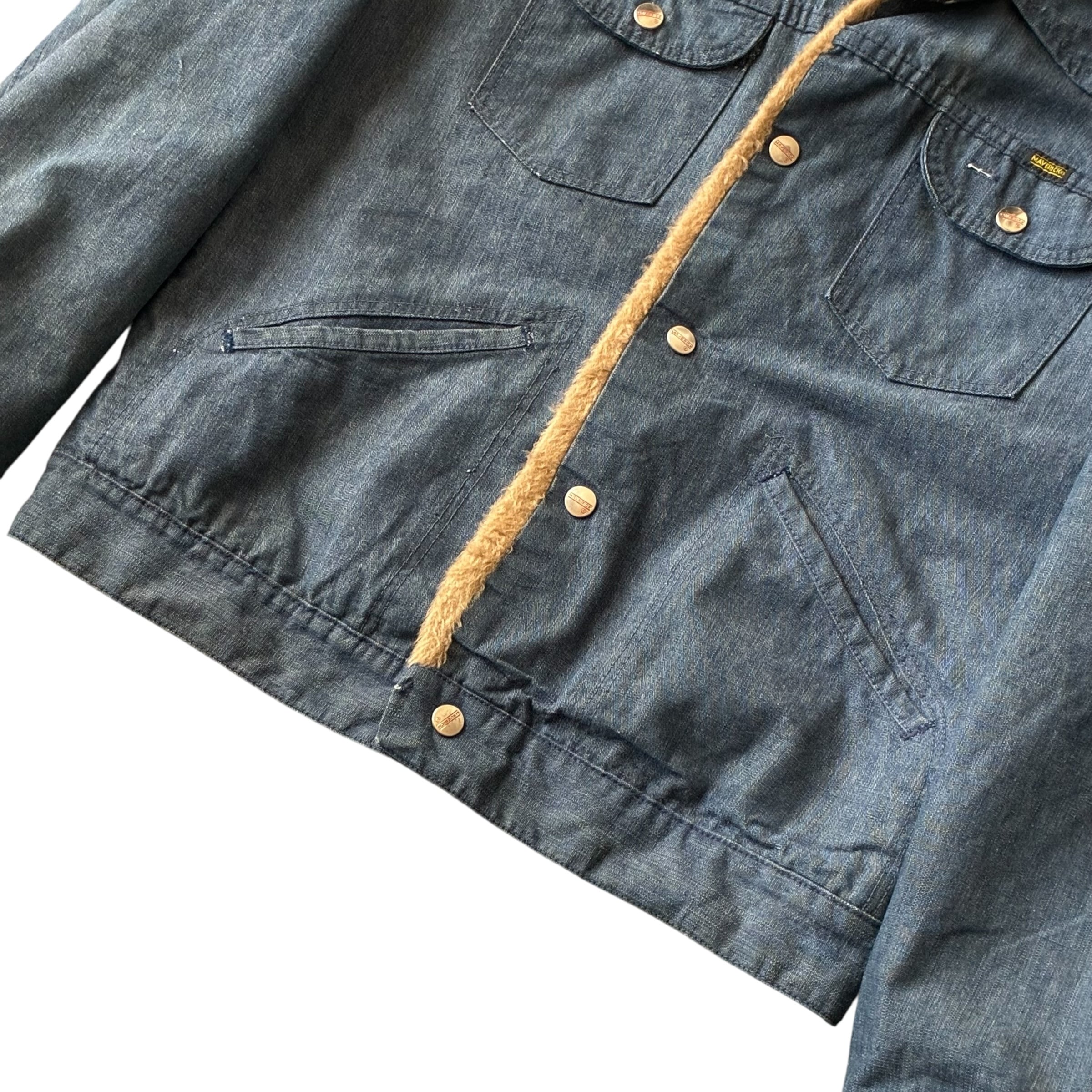 濃紺］70's USA製 Maverick“ボアデニムジャケット“ Blue Bell