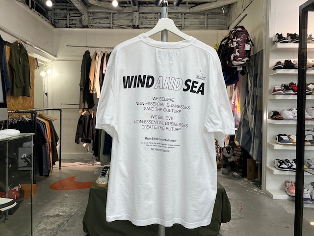 WIND AND SEA × MAGIC STICK SS TEE WHITE XL WDS-MGST-07 88343