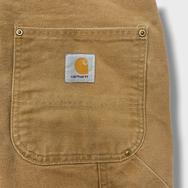 90s USA carhartt ダブルニーダックペインターパンツ 茶系 W38