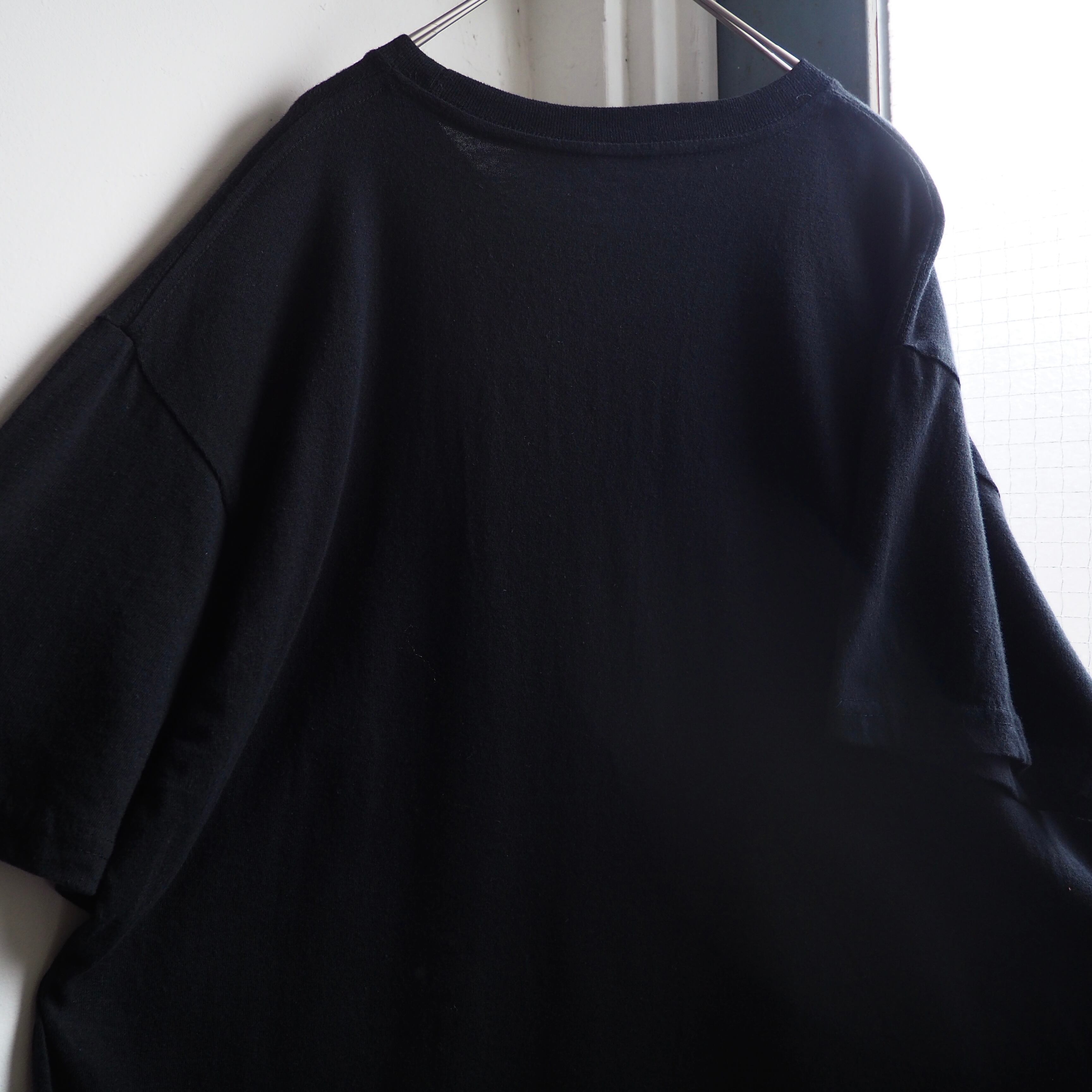 ” THE WALKING DEAD ” Blood paste graphic printed Black loose Tee