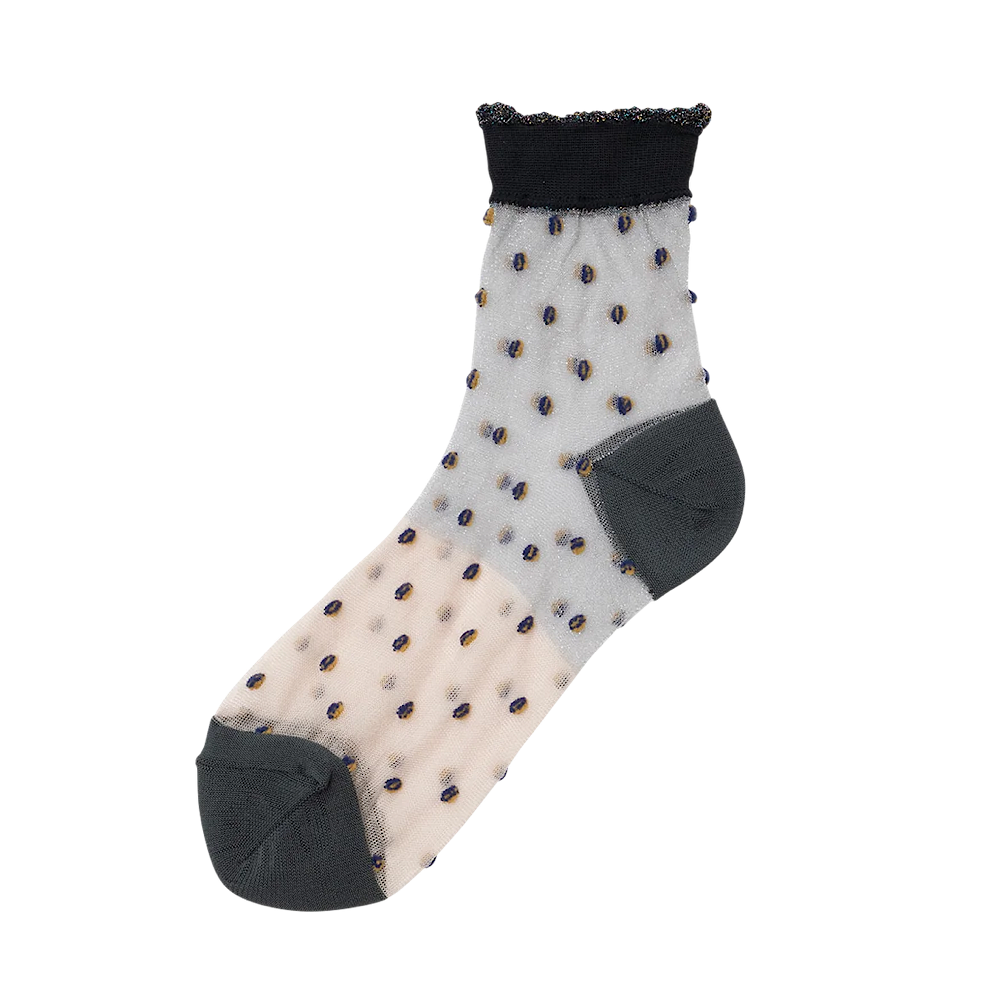 TRICOTÉ / 【23-25cm】back cut dot socks TR51SO019