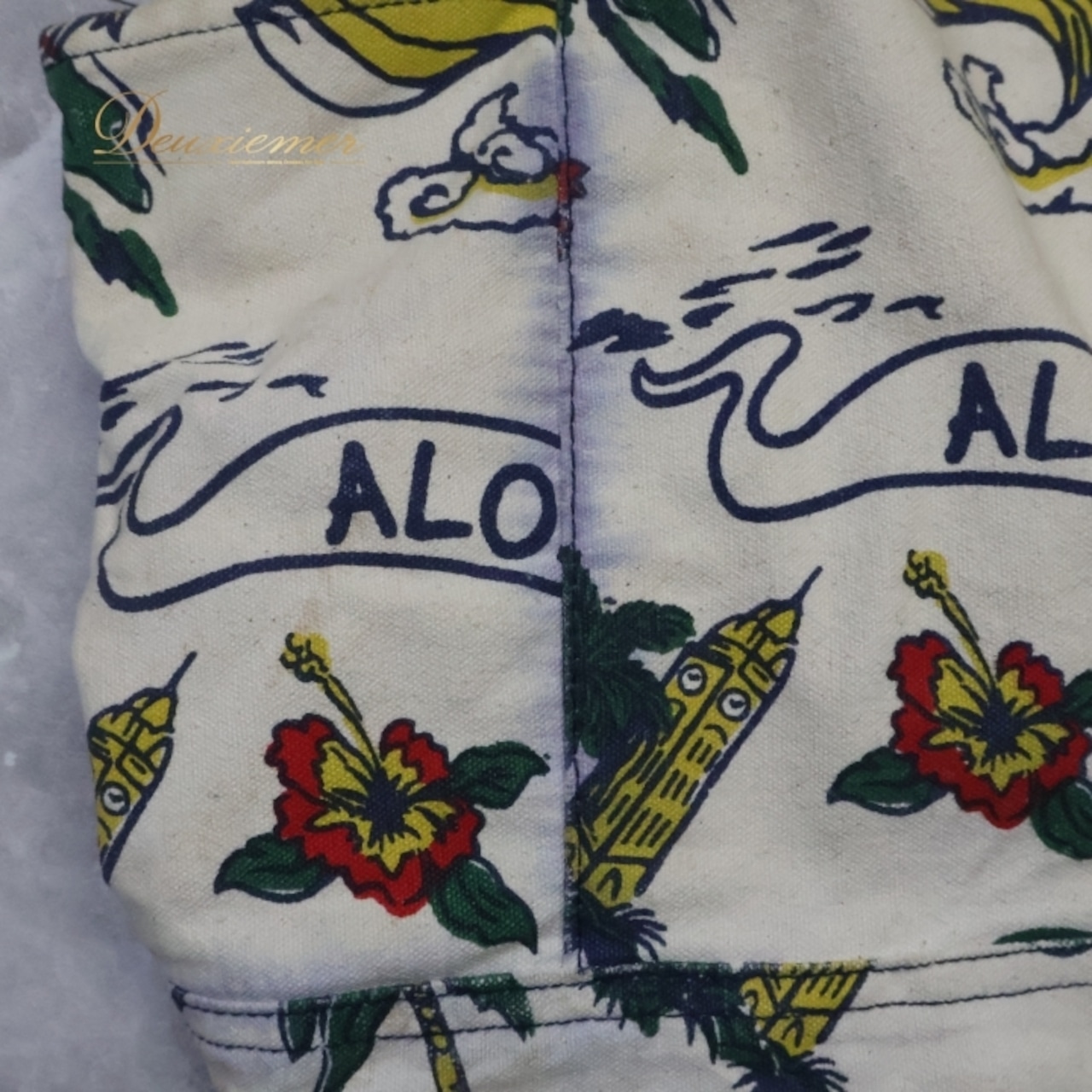 フラダンス 小物 バッグ トートバッグ カヒコ Kahiko ホワイト系 肩掛け カラフル 白 青 かわいい ハワイアン アロハ ハワイアンプリント フラ ダンス レッスン フラダンスバッグ トート ユニークデザイン ハワイ風 おしゃれ 旅行用カバン 軽量