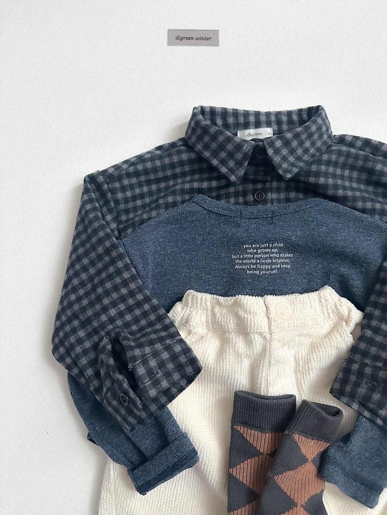 〖取寄〗韓国子供服 / 26winter / Digreen / モナチェックシャツ / キッズ / 冬服 *S~2XL*