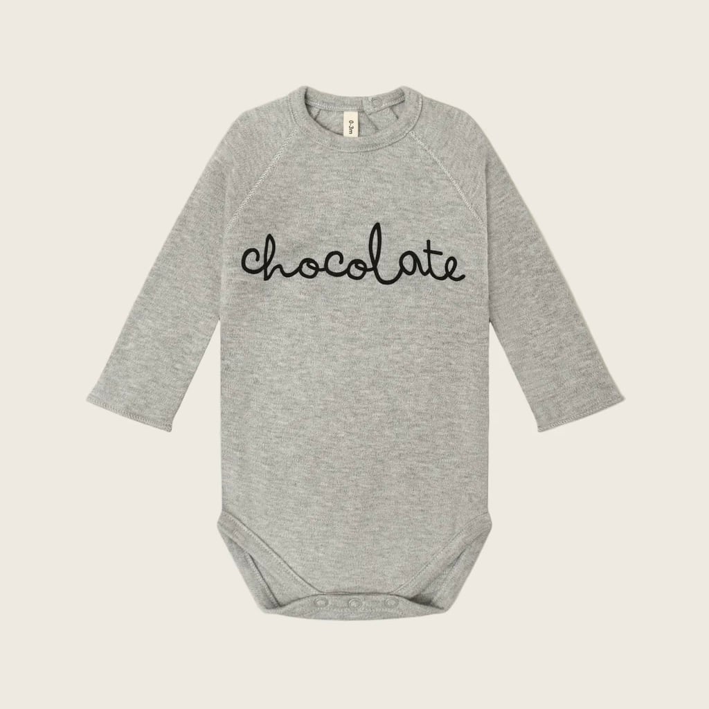 organic zoo / Grey Melange CHOCOLATE Bodysuit