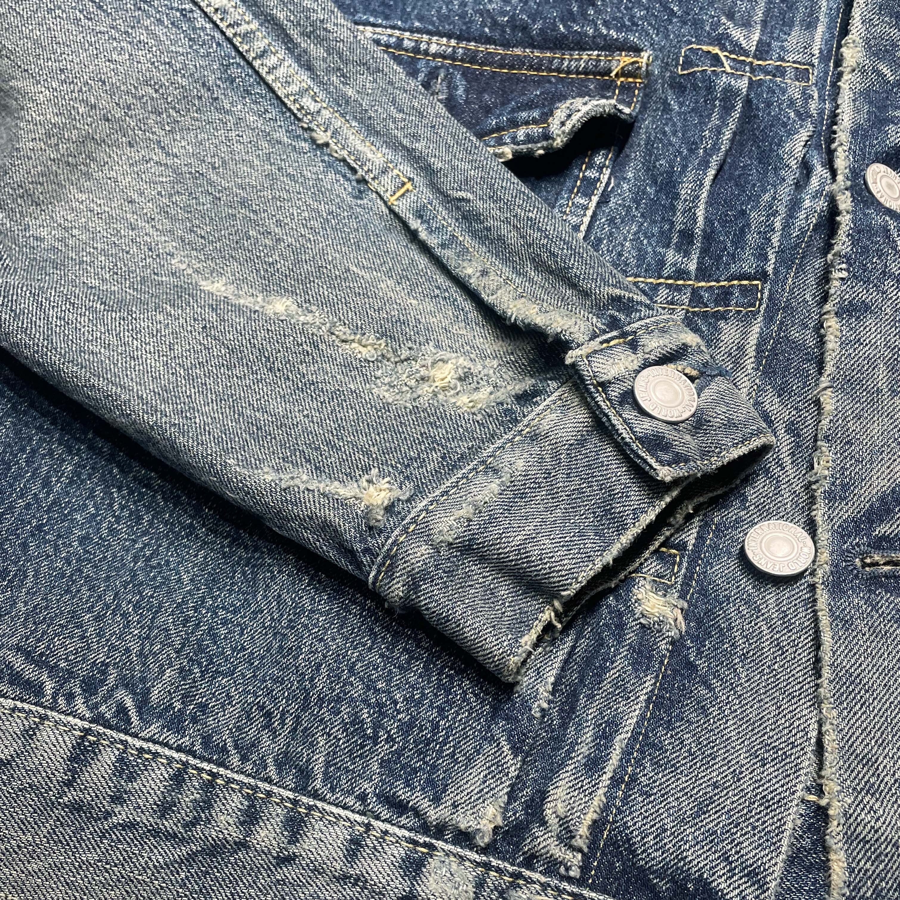 Benjamin Authentic Club Vintage Wash Denim Trucker Jacket Japan