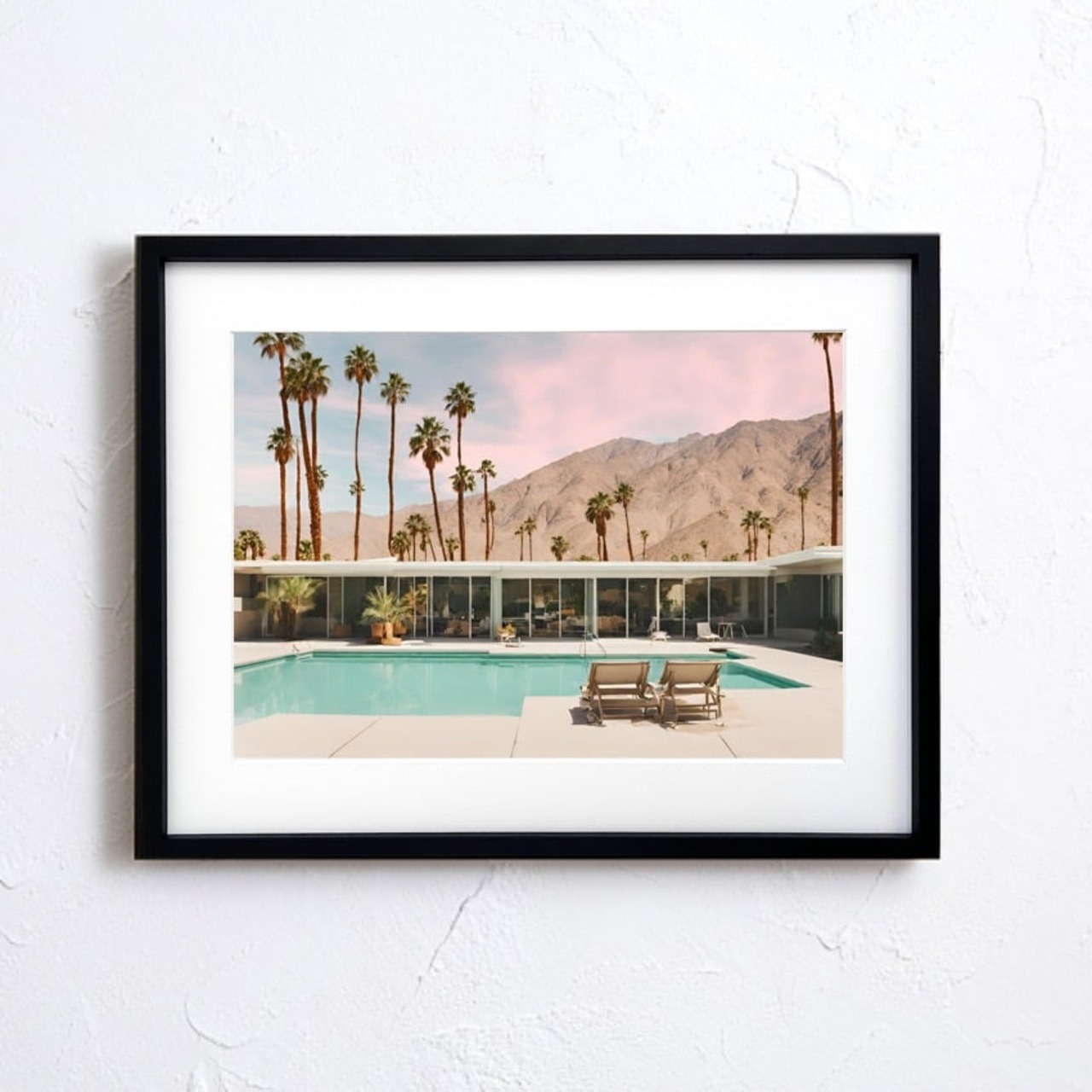 Sunday California｜西海岸プールサイドのレトロモダンアートポスター｜爽やかでおしゃれなカリフォルニア風インテリアに最適｜A3ポスター