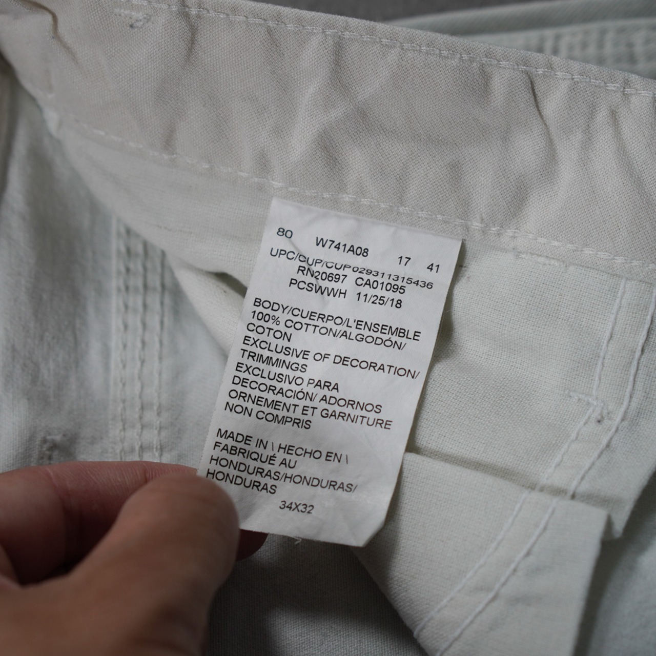 Dickies Sherwin-Williams white painter pants W34L32 古着 - 13
