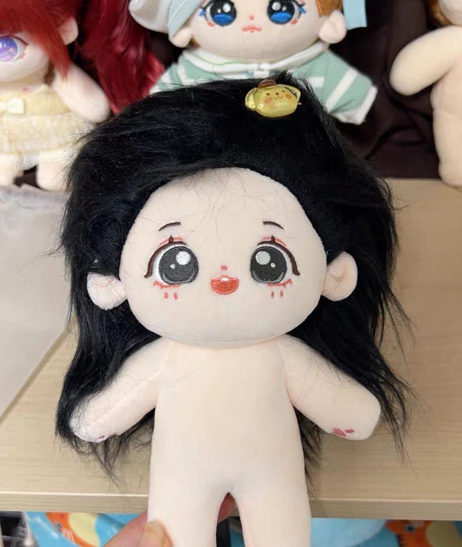 20cm 着せ替えぬいぐるみ 無属性 黒髪黒い目女の子 着せ替え人形 綿