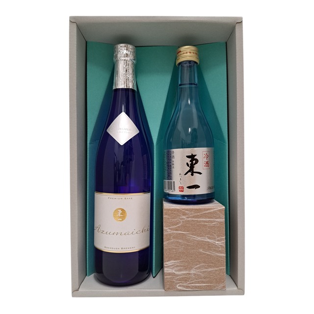 東一・夏セット③：720ml、300ml 各1本+グラス 1個【夏Nero+冷酒】