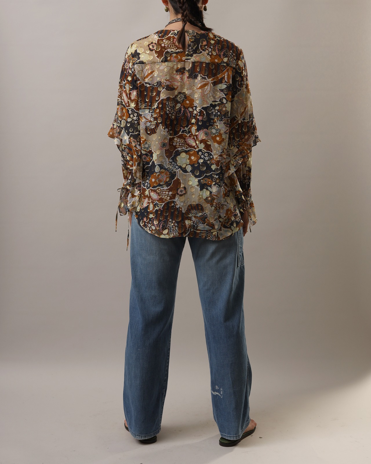 Chloe / Sheer Frilled Blouse