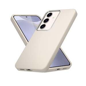 【新着特価】LAYBAOHOWSG Galaxy S24 ケース Galaxy S25 ケース ［レザー の質感純色スマホケース］ ギャラクシー S24/S25 スマホケース 耐衝撃 薄型 シンプル 肌感革の質感 SM-S921U SC-51E SCG25 SC-51F SCG31 カバー 滑り止め レトロ 軽量 指紋防止 オシャレホワイト